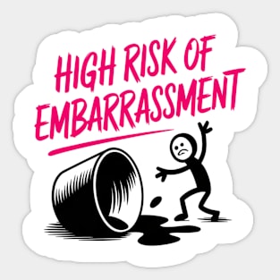 Funny Embarrassing Moments, Relatable and Quirky Humor Sticker